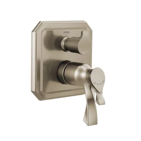 Brizo Virage Thermostatic Valve Trim with Integrated Volume Control and 3 Function Diverter for Two Shower Applications - Less Rough-In 1 Brizo Virage Thermostatic Valve Trim with Integrated Volume Control and 3 Function Diverter for Two Shower Applications - Less Rough-In