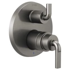 Brizo Litze Pressure Balanced Valve Trim with Integrated 3 Function Diverter for Two Shower Applications - Less Rough-In and Handles