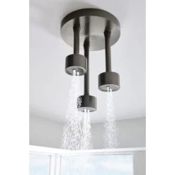 Brizo Essential 1.75 GPM Single Function Ceiling Mount Pendant Raincan Shower Head with H2Okinetic Technology -Brizo Sales brizo 81335 lifestyle image 113