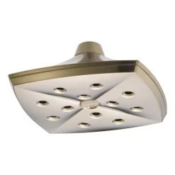 Brizo Charlotte 8-1/4" Single Function Ceiling Mount Raincan Shower Head with H2Okinetic Technology - 1.75 GPM