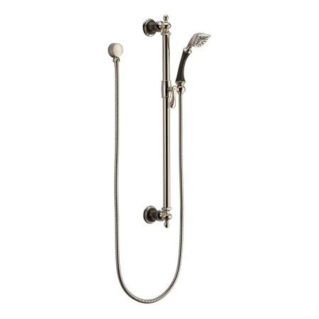 Brizo Charlotte Hand Shower Package with Slide Bar, Hose, and Wall Supply 1 Brizo Charlotte Hand Shower Package with Slide Bar, Hose, and Wall Supply