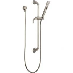 Brizo Sotria Hand Shower Package with Slide Bar, Hose, Wall Supply, and H2Okinetic Technology