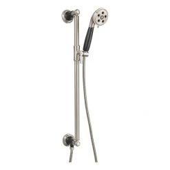 Brizo Rook 1.75 GPM Multi Function Hand Shower Package - Includes Slide Bar, Hose, and Wall Supply