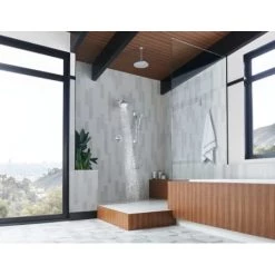 Brizo Levoir 1.75 GPM Multi Function Hand Shower Package with H2Okinetic Technology - Includes Hose, Holder and Slide Bar with Built-In Wall Supply -Brizo Sales brizo 88798 lifestyle image 99