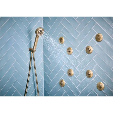 Brizo Levoir 1.75 GPM Multi Function Hand Shower Package with H2Okinetic Technology - Includes Hose, Holder and Wall Supply 2 Brizo Levoir 1.75 GPM Multi Function Hand Shower Package with H2Okinetic Technology - Includes Hose, Holder and Wall Supply - Image 2