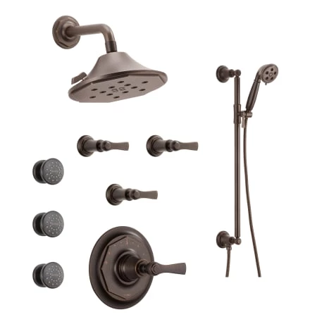 Brizo Sensori Custom Thermostatic Shower System with Showerhead, Volume Controls, Handshower, and Body Sprays - Valves Included 1 Brizo Sensori Custom Thermostatic Shower System with Showerhead, Volume Controls, Handshower, and Body Sprays - Valves Included