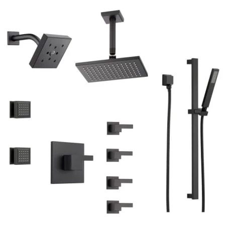 Brizo Sensori Custom Thermostatic Shower System with Wall and Ceiling Showerhead, Volume Controls, Body Sprays, and Hand Shower - Valves Included 1 Brizo Sensori Custom Thermostatic Shower System with Wall and Ceiling Showerhead, Volume Controls, Body Sprays, and Hand Shower - Valves Included