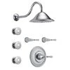 Brizo Sensori Custom Thermostatic Shower System with Showerhead, Volume Controls, and Body Sprays - Valves Included