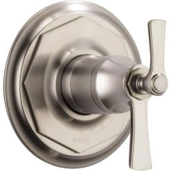 Brizo Rook TempAssure Thermostatic Valve Trim with Integrated Volume Control Less Valve - Limited Lifetime Warranty
