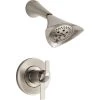 Brizo Shower Trim Package with Multi-Function Shower Head with TempAssure and H2Okinetic Technologies from the Sotria Collection