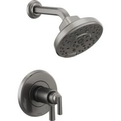 Brizo Levoir Shower Only Trim Package with Multi Function Shower Head with H2Okinetic Technology and TempAssure