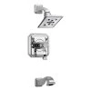 Brizo Virage Thermostatic Valve Trim Single Handle with Single Function 1.75 GPM Shower Head and Tub Spout with H2Okinetic and TempAssure Technologies
