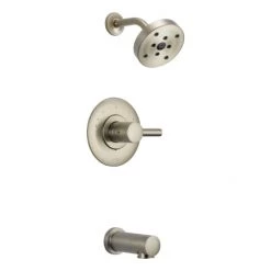 Brizo Tub and Shower Valve Trim Single Handle Pressure Balance with H2Okinetic Technology from the Euro Collection