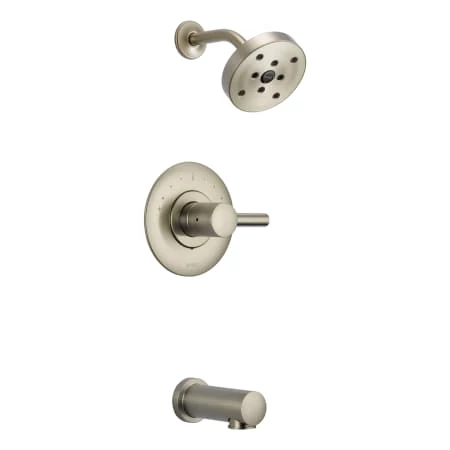 Brizo Tub and Shower Valve Trim Single Handle Pressure Balance with H2Okinetic Technology from the Euro Collection 1 Brizo Tub and Shower Valve Trim Single Handle Pressure Balance with H2Okinetic Technology from the Euro Collection