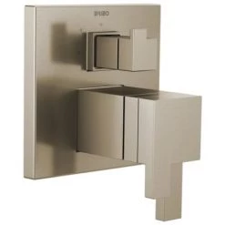Brizo Siderna Thermostatic Valve Trim with Integrated Volume Control and 3 Function Diverter for Two Shower Applications - Less Rough-In
