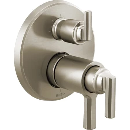 Brizo Levoir Thermostatic Valve Trim with Integrated Volume Control and 3 Function Diverter for Two Shower Applications - Less Rough-In 1 Brizo Levoir Thermostatic Valve Trim with Integrated Volume Control and 3 Function Diverter for Two Shower Applications - Less Rough-In