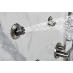 Brizo Levoir Thermostatic Valve Trim with Integrated Volume Control and 6 Function Diverter for Three Shower Applications - Less Rough-In -Brizo Sales brizo t75698 lifestyle image 246