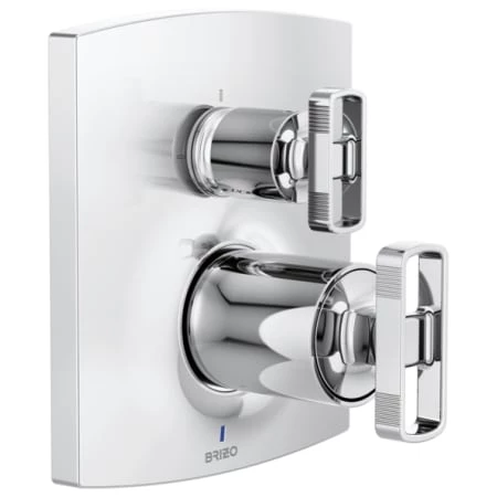 Brizo Pressure Balanced Valve Trim with Integrated 3 Function Diverter for Two Shower Applications - Less Handles and Rough In 2 Brizo Pressure Balanced Valve Trim with Integrated 3 Function Diverter for Two Shower Applications - Less Handles and Rough In - Image 2