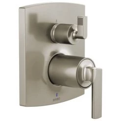 Brizo Pressure Balanced Valve Trim with Integrated 3 Function Diverter for Two Shower Applications - Less Handles and Rough In
