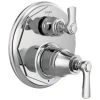 Brizo Rook Pressure Balanced Valve Trim with Integrated 3 Function Diverter for Two Shower Applications - Less Rough-In