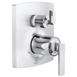 Brizo Pressure Balanced Valve Trim with Integrated 6 Function Diverter for Three Shower Applications - Less Handles and Rough In