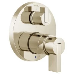 Brizo Litze Pressure Balanced Valve Trim with Integrated 6 Function Diverter for Three Shower Applications - Less Rough-In and Handles