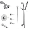 Brizo Sensori Custom Thermostatic Shower System with Showerhead, Volume Controls, Hand Shower, and Tub Spout - Valves Included