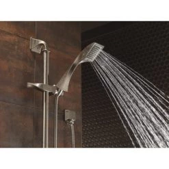 Brizo Virage 1.75 GPM Hand Shower Package with Slide Bar, Hose, and Wall Supply -Brizo Sales virage medium flow custom shower 85730 bn water 02